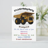 Afbeelding van de cartoon van de vrachtwagen kaart (Staand voorkant)