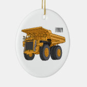 Afbeelding van de cartoon van de vrachtwagen keramisch ornament (Rechts)