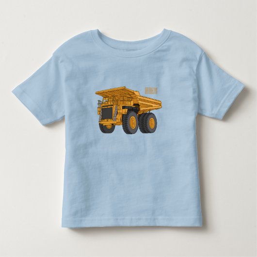 Afbeelding van de cartoon van de vrachtwagen kinder shirts (Voorkant)