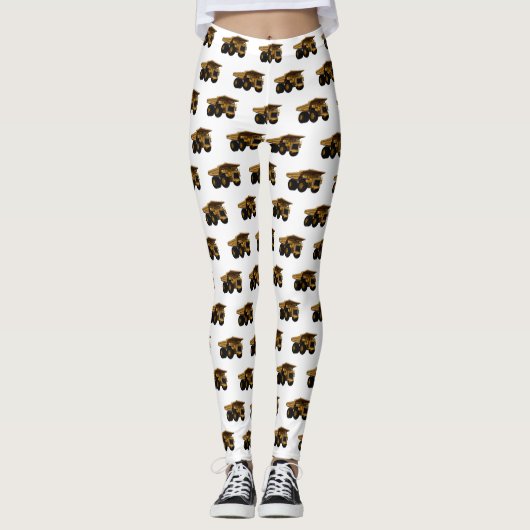 Afbeelding van de cartoon van de vrachtwagen leggings (Voorkant)
