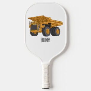 Afbeelding van de cartoon van de vrachtwagen pickleball paddle