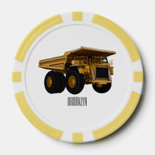 Afbeelding van de cartoon van de vrachtwagen poker chips
