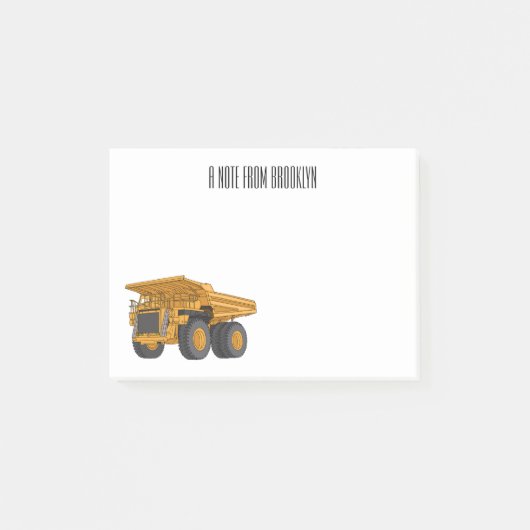 Afbeelding van de cartoon van de vrachtwagen post-it® notes (Voorkant)