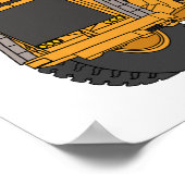 Afbeelding van de cartoon van de vrachtwagen poster (Hoek)