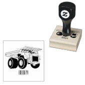 Afbeelding van de cartoon van de vrachtwagen rubberstempel (Gestempeld)