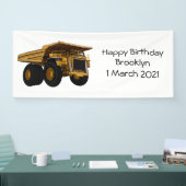 Afbeelding van de cartoon van de vrachtwagen spandoek (Beurs)