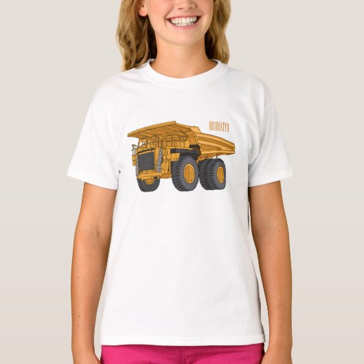 Afbeelding van de cartoon van de vrachtwagen t-shirt (Voorkant)