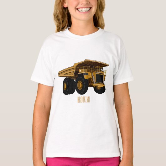 Afbeelding van de cartoon van de vrachtwagen t-shirt (Voorkant)