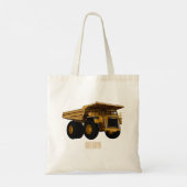 Afbeelding van de cartoon van de vrachtwagen tote bag (Achterkant)