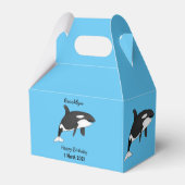 Afbeelding van de cartoon van de vulwalvis bedankdoosjes (Achterkant)