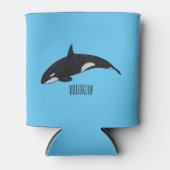 Afbeelding van de cartoon van de vulwalvis blikjeskoeler (Voorkant)