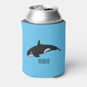 Afbeelding van de cartoon van de vulwalvis blikjeskoeler (Blikje Achterkant)