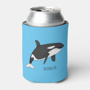 Afbeelding van de cartoon van de vulwalvis blikjeskoeler