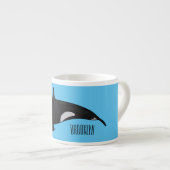 Afbeelding van de cartoon van de vulwalvis espresso kop (Voorkant rechts)