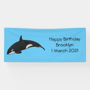 Afbeelding van de cartoon van de vulwalvis spandoek