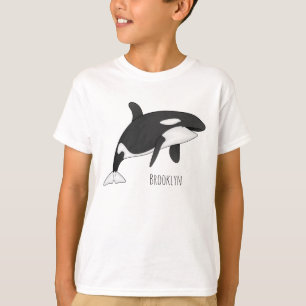 Afbeelding van de cartoon van de vulwalvis t-shirt