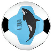 Afbeelding van de cartoon van de vulwalvis voetbal (Gedraaid)