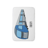 Afbeelding van de cartoon van elektrische treinen badmat (Voorkant Verticaal)