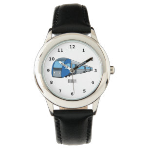 Afbeelding van de cartoon van elektrische treinen horloge