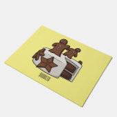 Afbeelding van de cartoon van gebak deurmat (Schuin)