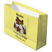 Afbeelding van de cartoon van gebak groot cadeauzakje (Voorkant Gekanteld)