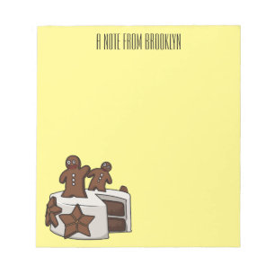 Afbeelding van de cartoon van gebak notitieblok