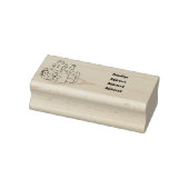 Afbeelding van de cartoon van gebak 	rubberstempel (Stempel)