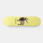 Afbeelding van de cartoon van geit van de markt skateboard (Horizontaal)