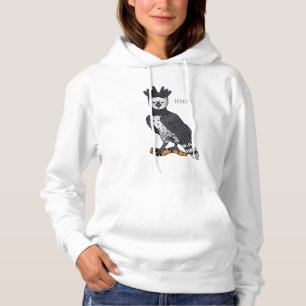 Afbeelding van de cartoon van Harpy Eagle Hoodie