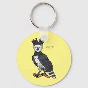 Afbeelding van de cartoon van Harpy Eagle Sleutelhanger
