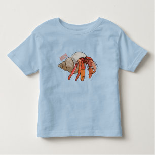 Afbeelding van de cartoon van Hermit crab Kinder Shirts
