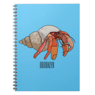 Afbeelding van de cartoon van Hermit crab Notitieboek