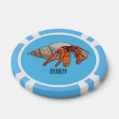 Afbeelding van de cartoon van Hermit crab Poker Chips (Enkel)