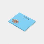 Afbeelding van de cartoon van Hermit crab Post-it® Notes (Schuin)