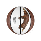 Afbeelding van de cartoon van het varkenroast/van  basketbal (Verticaal)