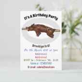 Afbeelding van de cartoon van het varkenroast/van kaart (Staand voorkant)