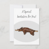 Afbeelding van de cartoon van het varkenroast/van  kaart (Achterkant)