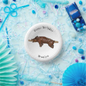 Afbeelding van de cartoon van het varkenroast/van papieren kommen (Feest)