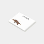 Afbeelding van de cartoon van het varkenroast/van post-it® notes (Schuin)