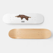 Afbeelding van de cartoon van het varkenroast/van skateboard (Horizontaal)