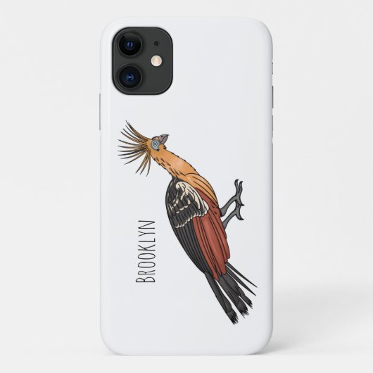 Afbeelding van de cartoon van hoatzin Case-Mate iPhone case (Achterkant)