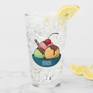 Afbeelding van de cartoon van ijs glas