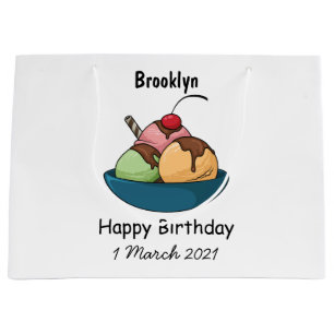 Afbeelding van de cartoon van ijs groot cadeauzakje
