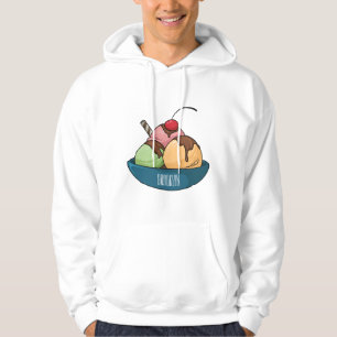 Afbeelding van de cartoon van ijs hoodie