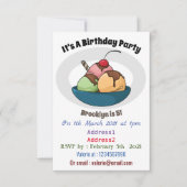 Afbeelding van de cartoon van ijs kaart (Voorkant)