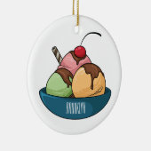 Afbeelding van de cartoon van ijs keramisch ornament (Rechts)