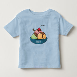 Afbeelding van de cartoon van ijs kinder shirts