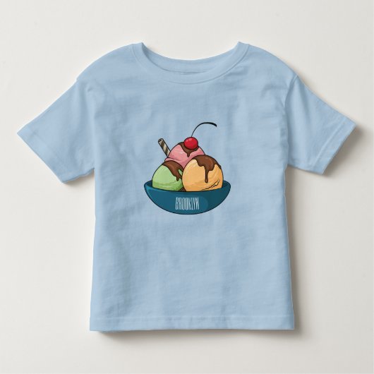 Afbeelding van de cartoon van ijs kinder shirts (Voorkant)
