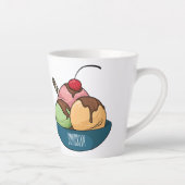 Afbeelding van de cartoon van ijs latte mok (Rechts)