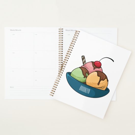 Afbeelding van de cartoon van ijs planner (Display)